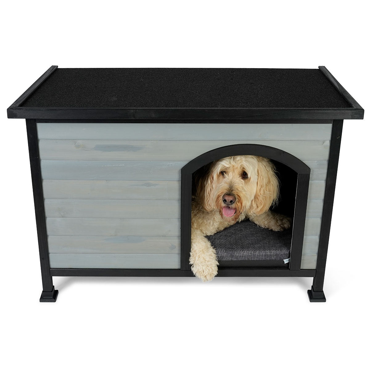 Lexi & Me Outdoor Dog Kennel Grey/Black