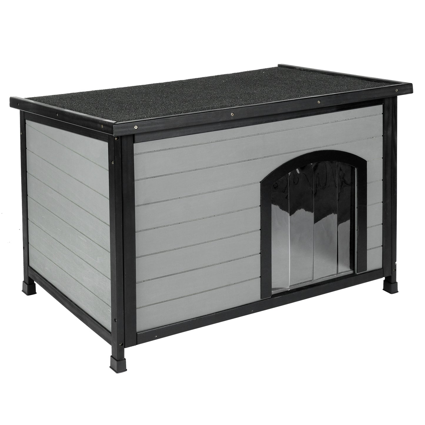 Lexi & Me Outdoor Dog Kennel Grey/Black