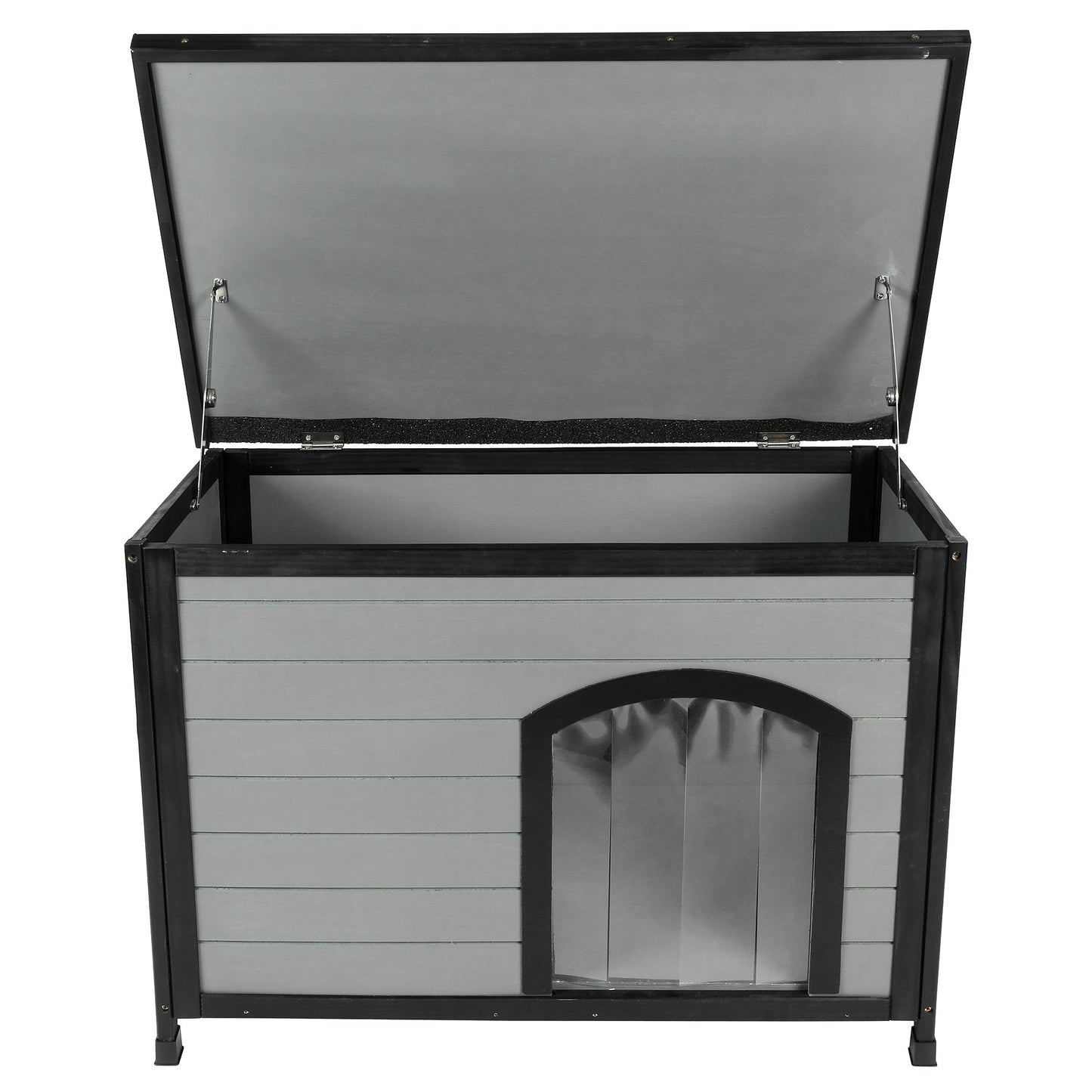 Lexi & Me Outdoor Dog Kennel Grey/Black