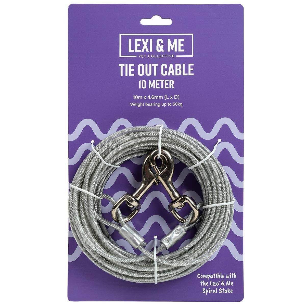Lexi & Me Reflective Tie Out Cable