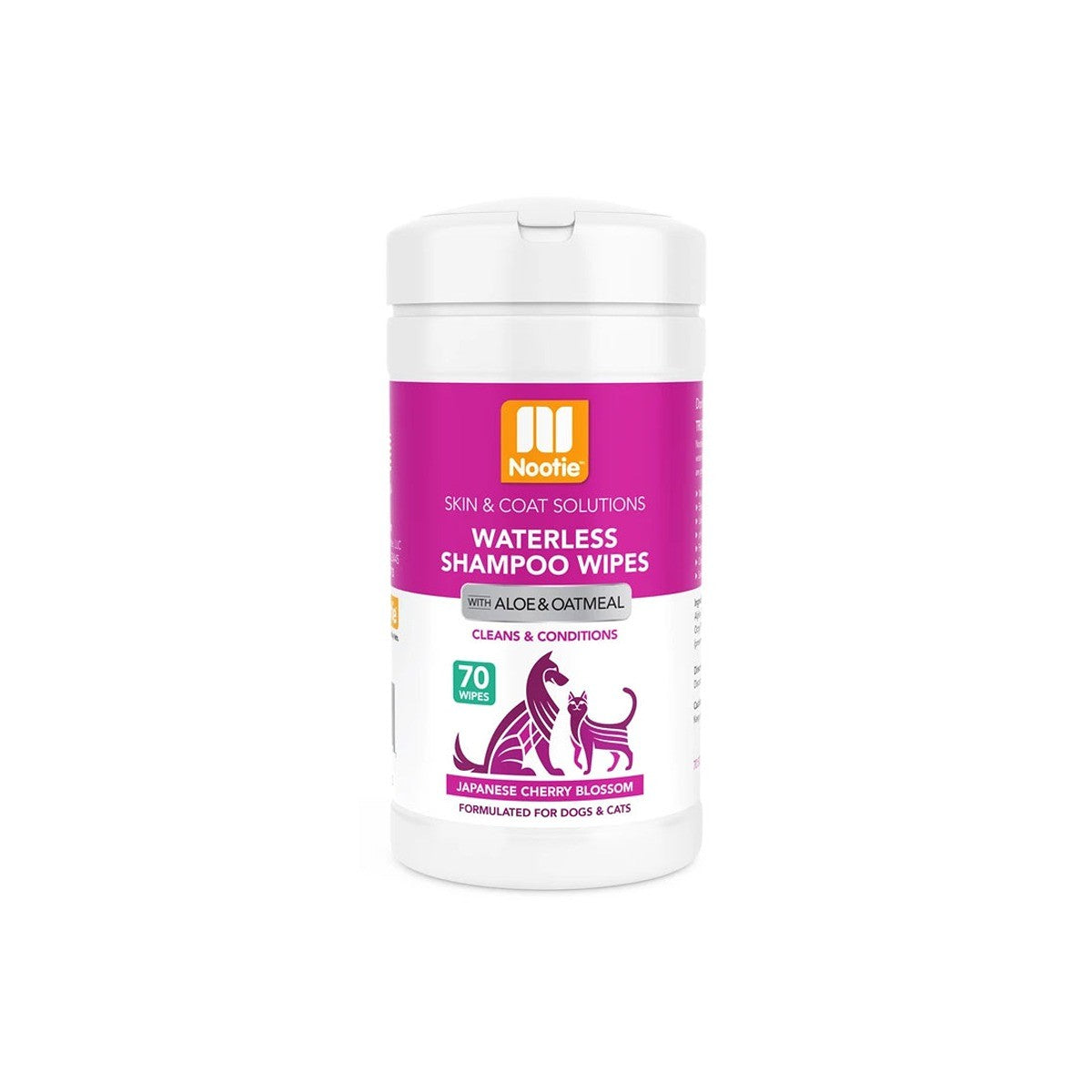 Nootie Japanese Cherry Blossom Waterless Shampoo Wipes