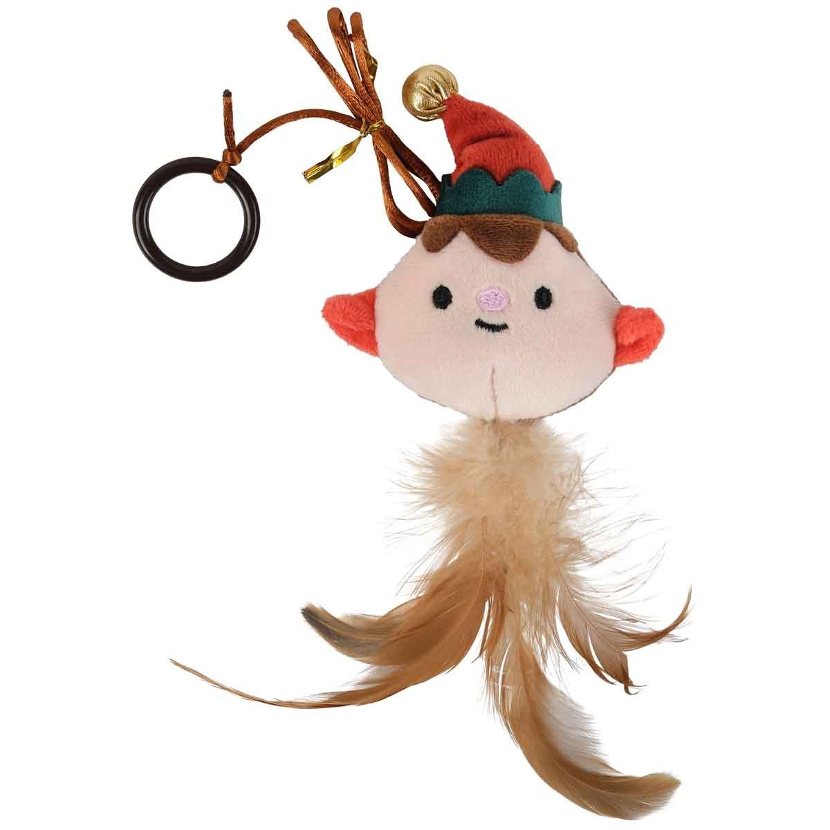 Petstock Christmas Elf Fingerloop Cat Teaser