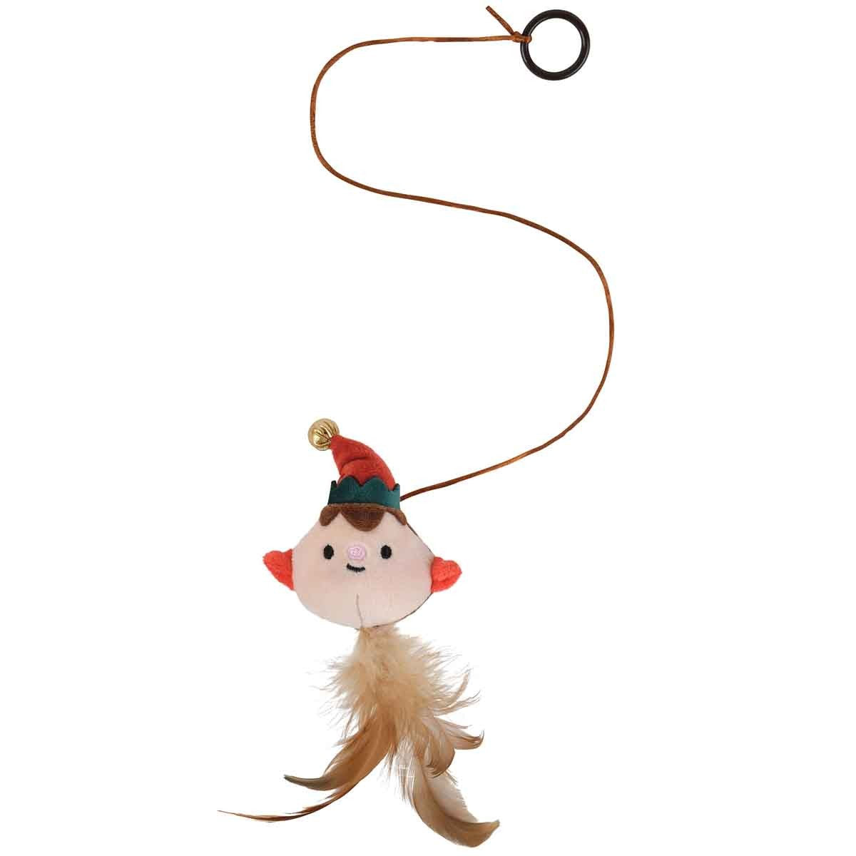 Petstock Christmas Elf Fingerloop Cat Teaser