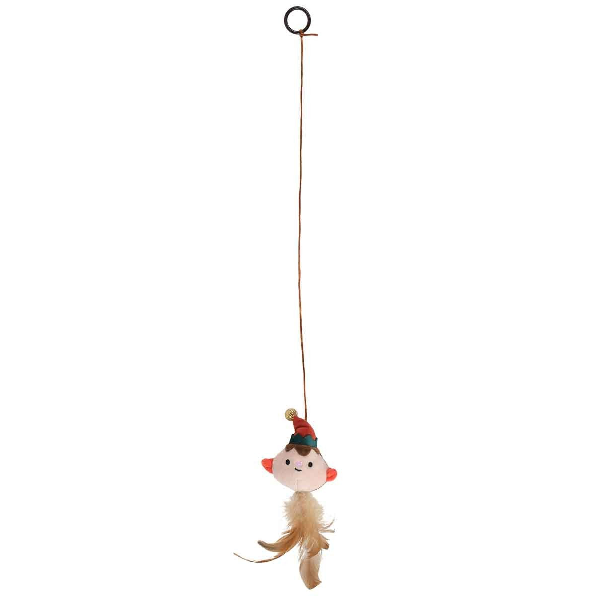 Petstock Christmas Elf Fingerloop Cat Teaser