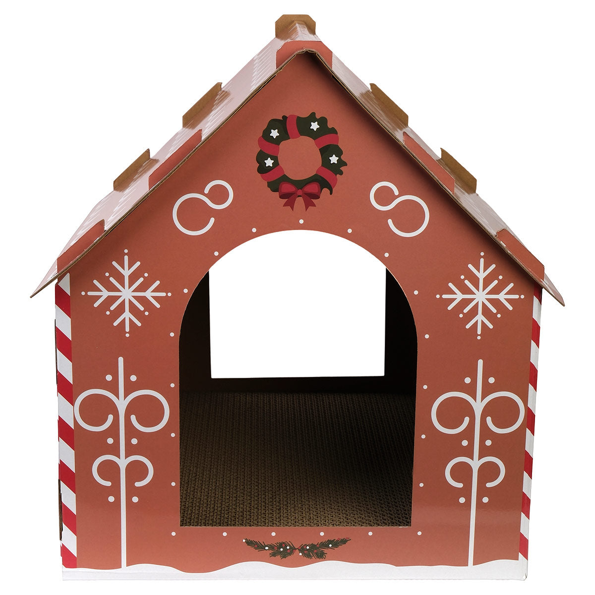 Petstock Christmas Gingerbread House Cat Scratcher Box