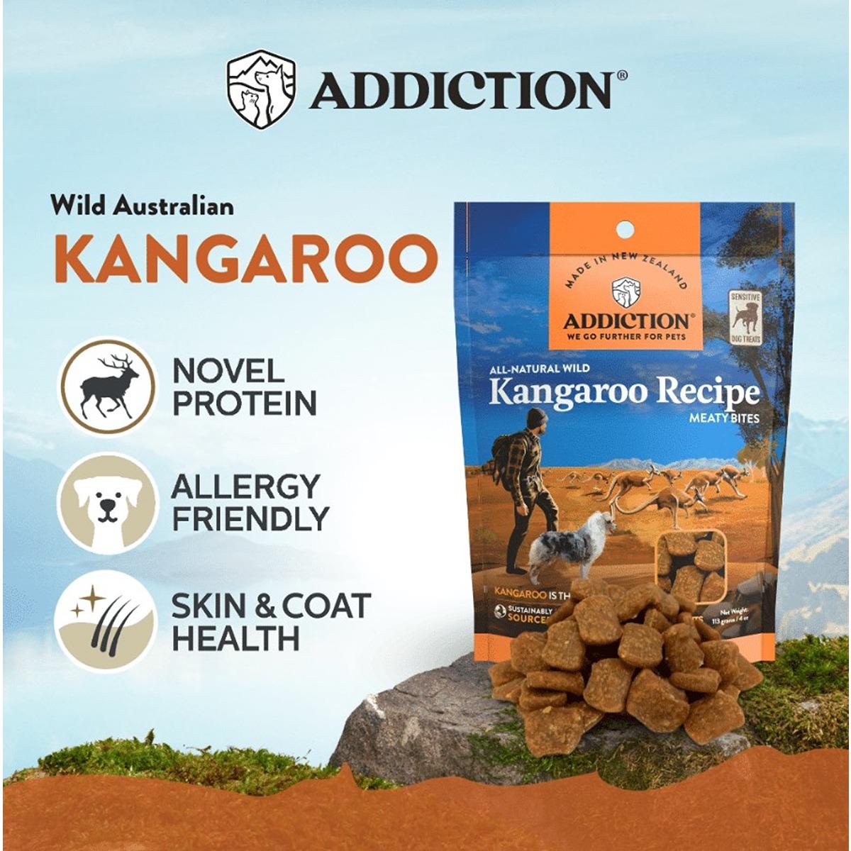 Addiction Kangaroo Meaty Bites Dog Treats