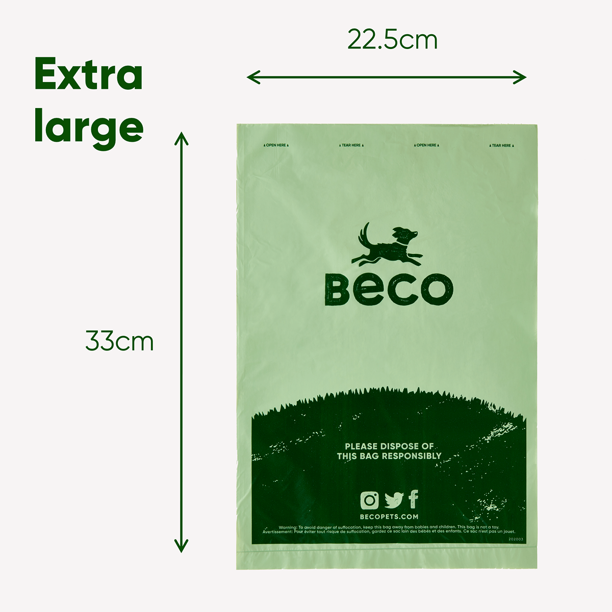 Beco Poop Bags Single Roll