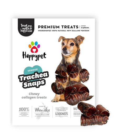 HappyPet Venison Trachea Snaps Dog Treats