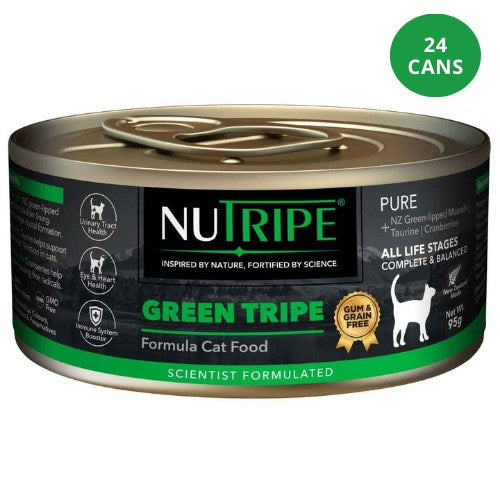 NUTRIPE Pure Gum-Free Green Tripe Wet Cat Food