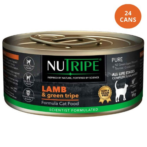 NUTRIPE Pure Gum-Free Lamb & Green Tripe Wet Cat Food