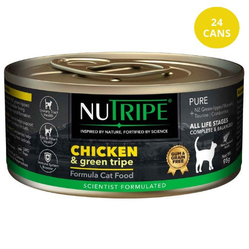 NUTRIPE Pure Gum-Free Chicken & Green Tripe Wet Cat Food