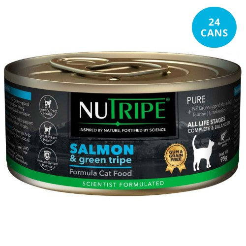 NUTRIPE Pure Gum-Free Salmon & Green Tripe Wet Cat Food