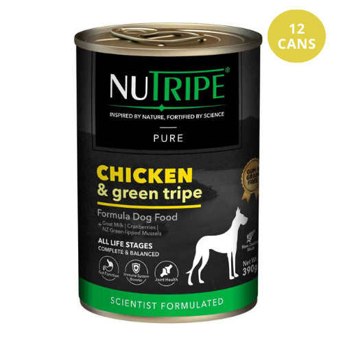 NUTRIPE Pure Gum-Free Chicken & Green Tripe Wet Dog Food