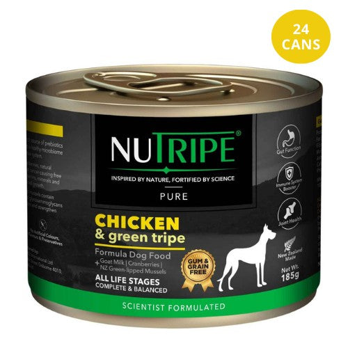 NUTRIPE Pure Gum-Free Chicken & Green Tripe Wet Dog Food