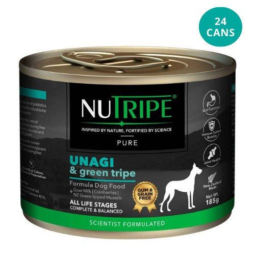 NUTRIPE Pure Gum-Free Unagi & Green Tripe Wet Dog Food