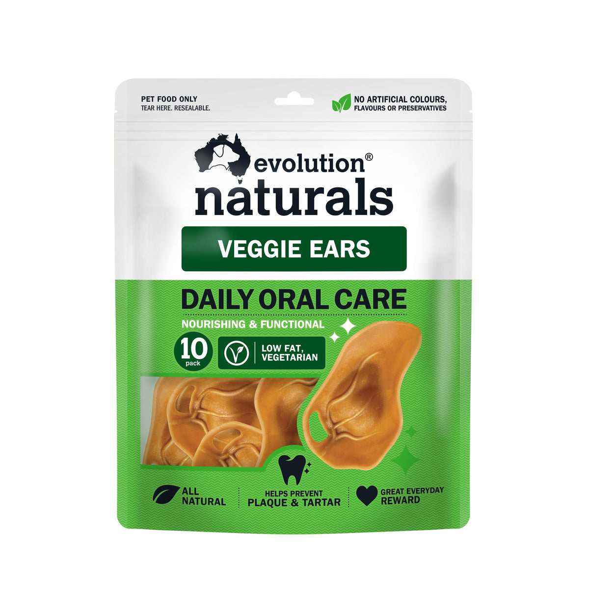 Evolution Naturals Veggie Ear Dental Dog Treat