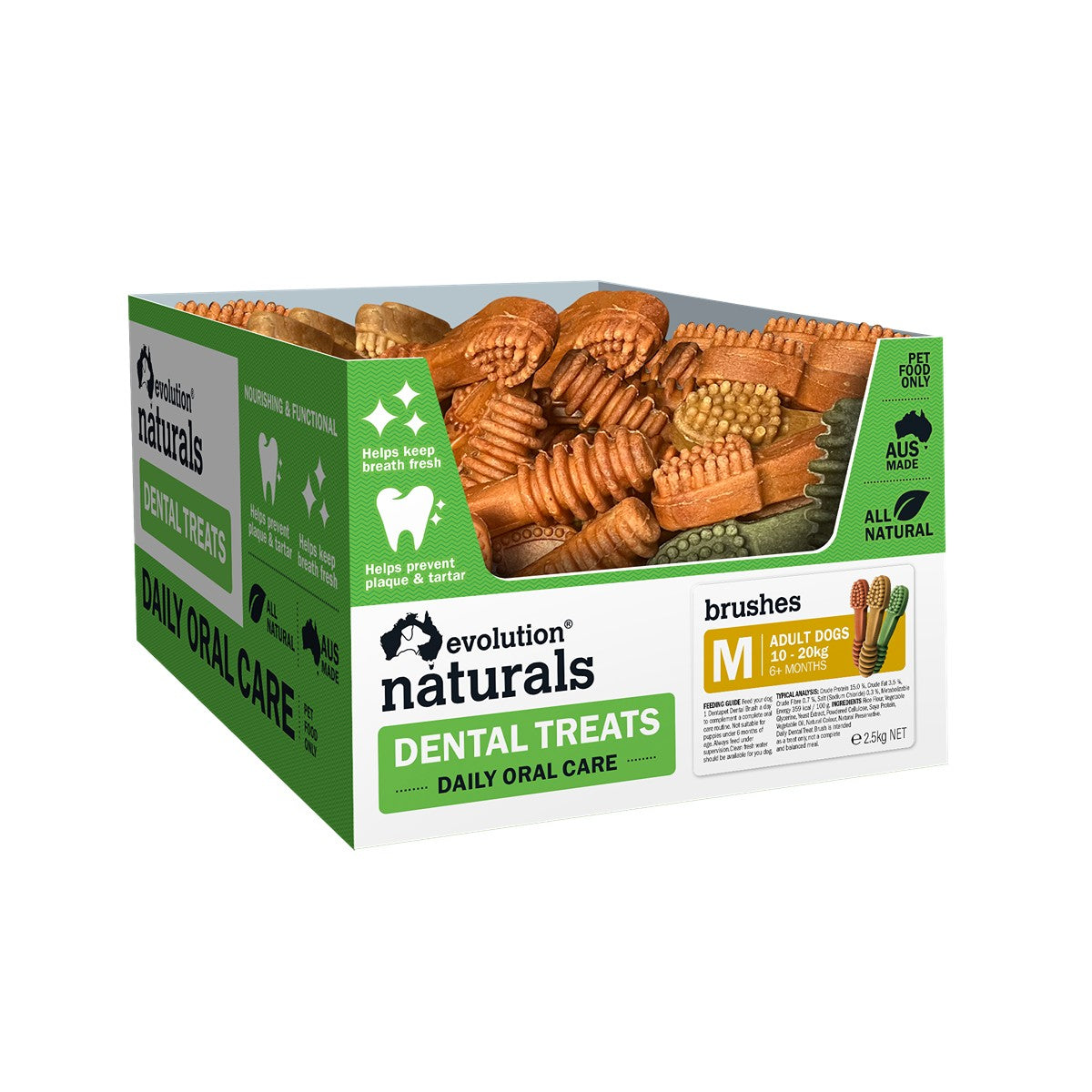 Evolution Naturals Dental Brush Dog Treat - Single