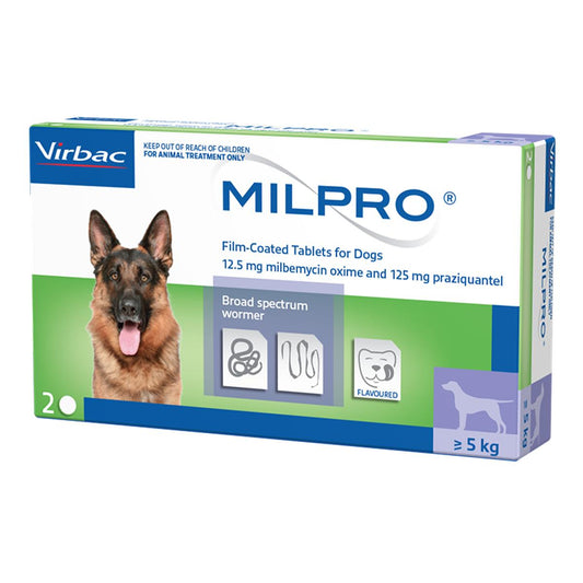 Milpro Wormer for Dogs Twin Pack