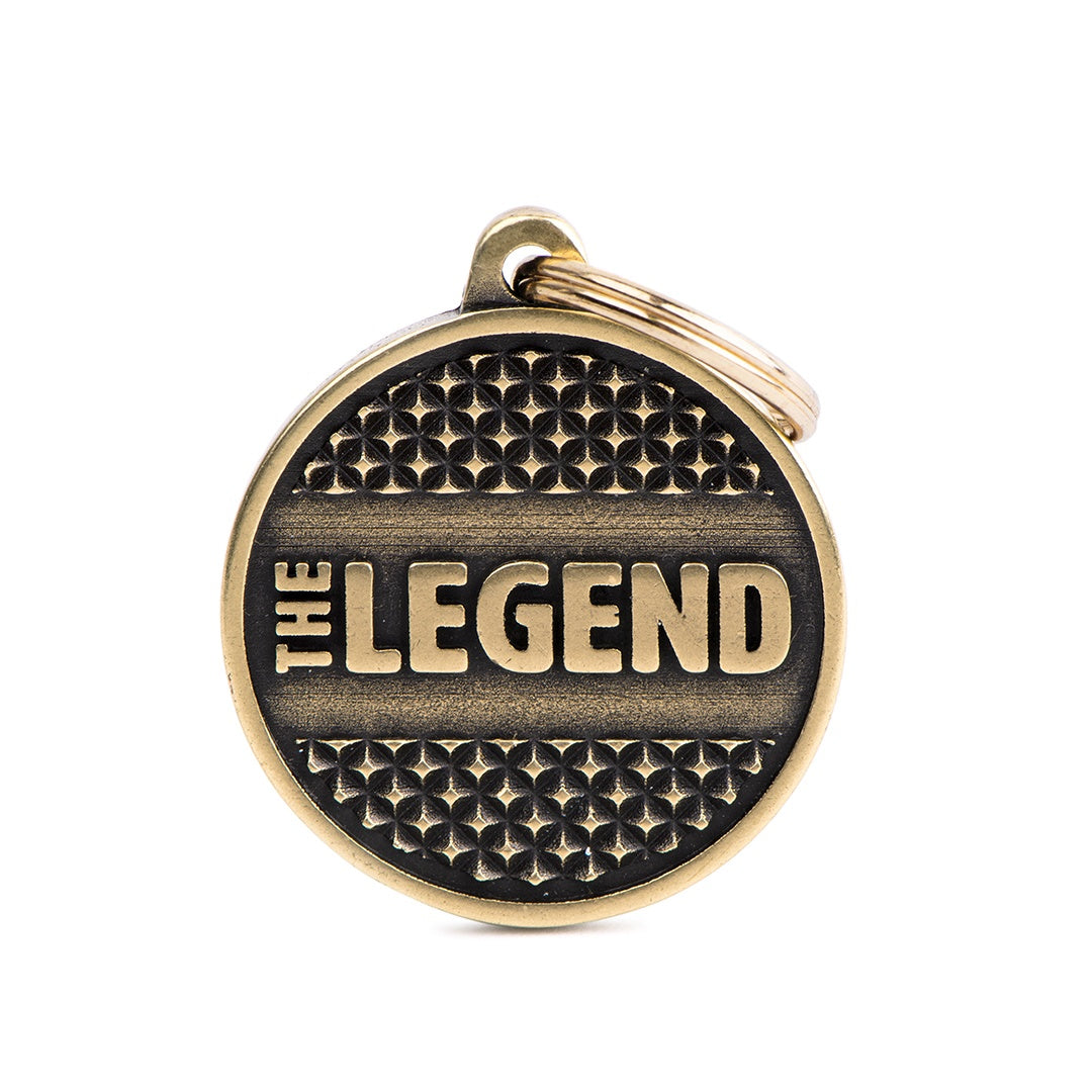 My Family Bronx The Legend Brass Pet ID Tag