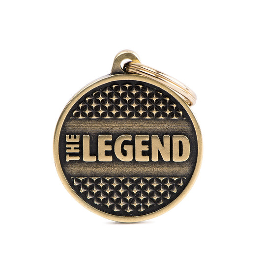 My Family Bronx The Legend Brass Pet ID Tag