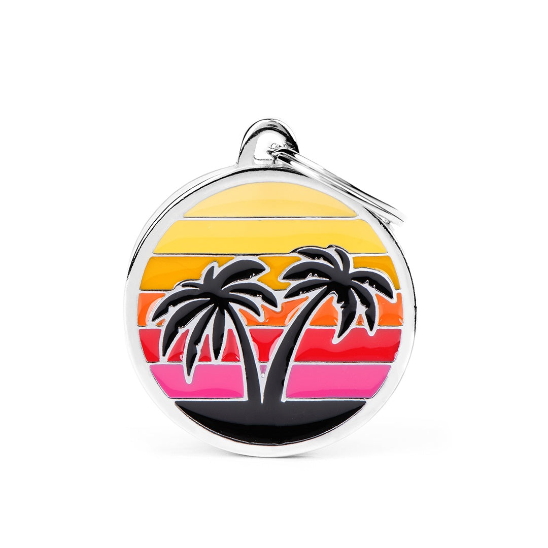 My Family Charm Palms Beach Pet ID Tag
