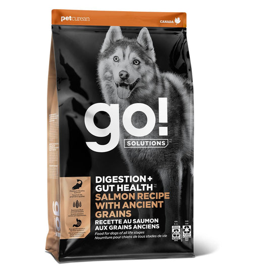 GO! Solutions DIGESTION & GUT Diet Salmon with Ancient Grains Dry Dog Food