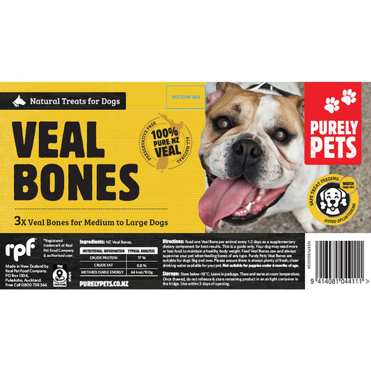 Purely Pets Veal Bones