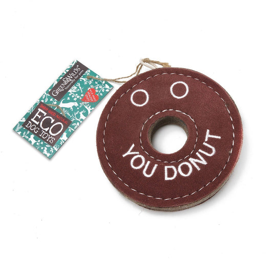 Green & Wild's Eco Dog Toy - Derrick the Donut