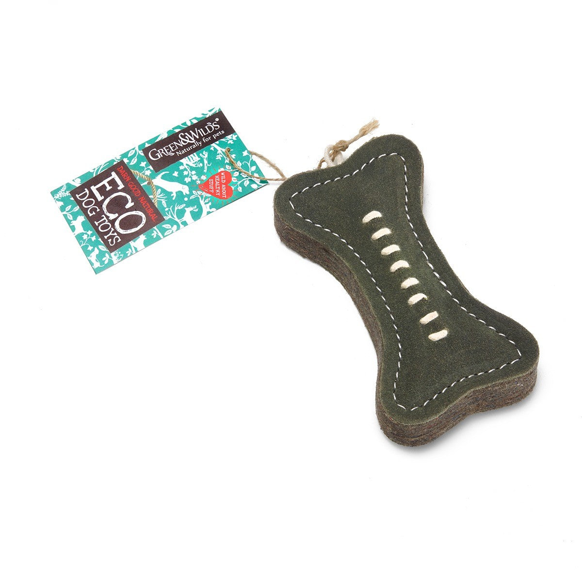 Green & Wild's Eco Dog Toy - Bone