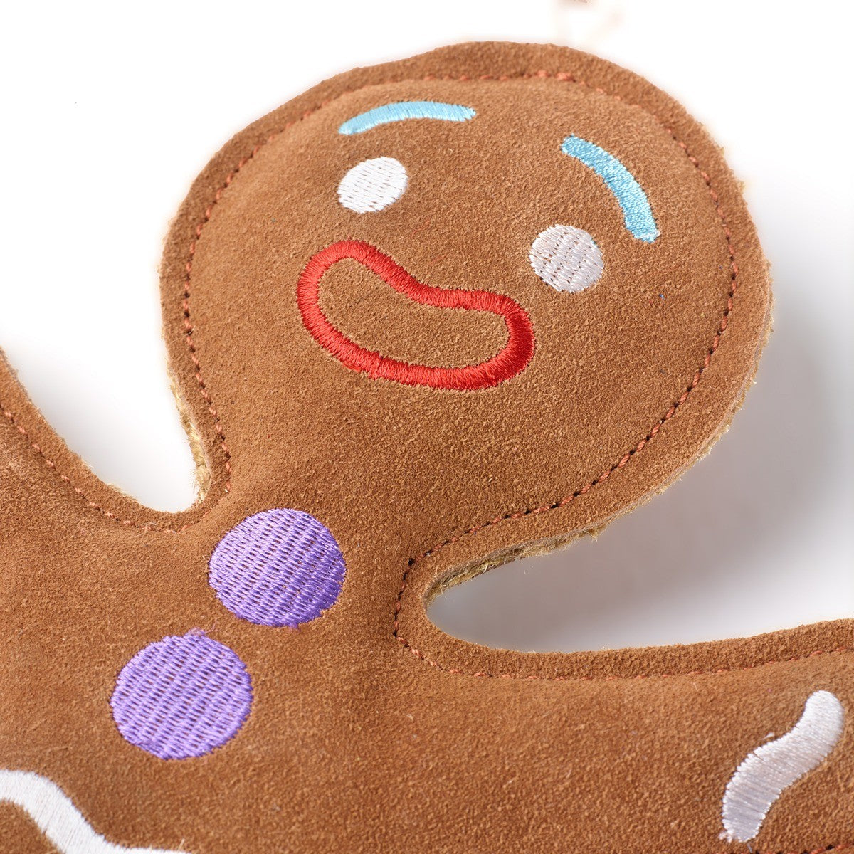 Green & Wild's Eco Dog Toy - Jean Genie the Gingerbread Person