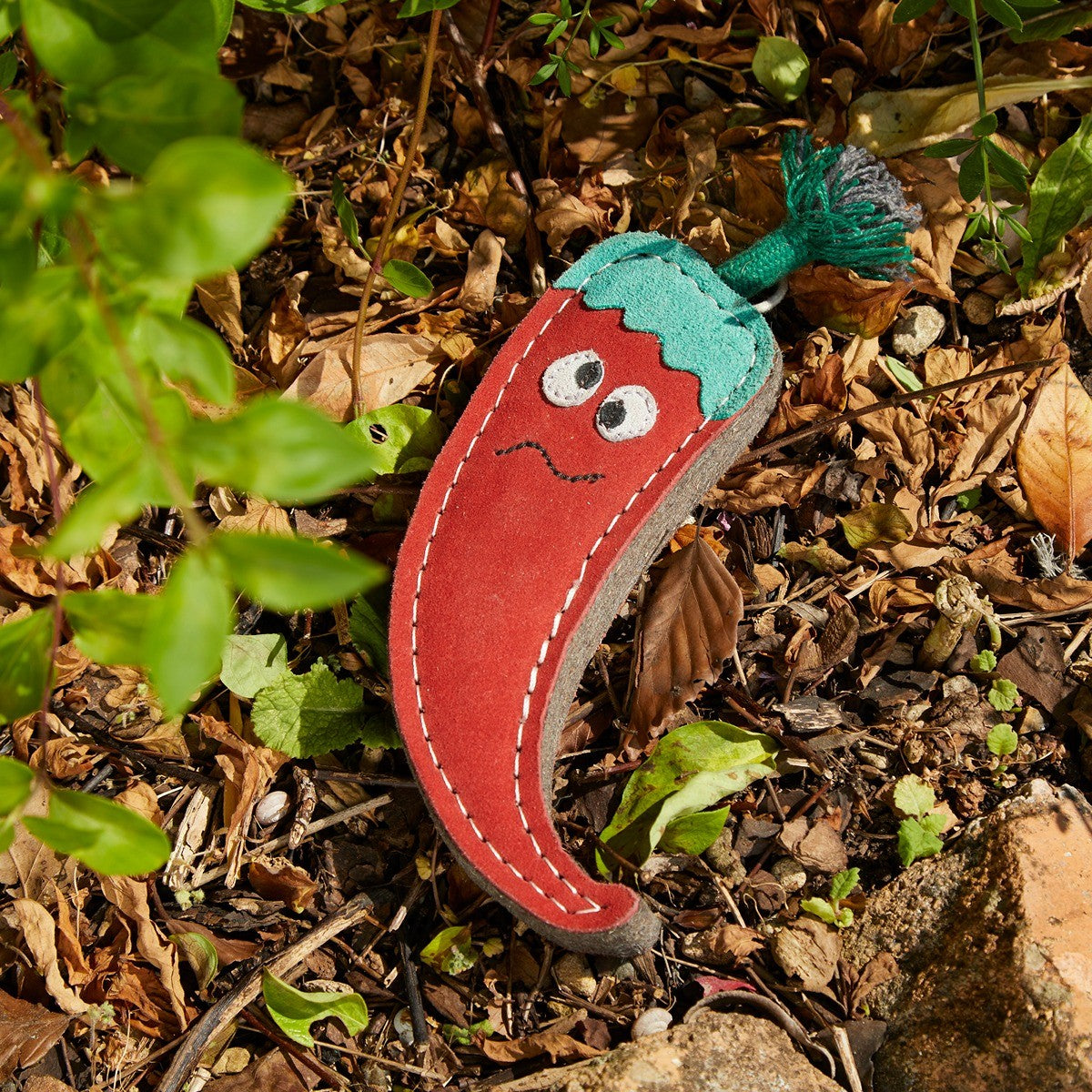 Green & Wild's Eco Dog Toy - Chad the Red Hot Chilli Pepper