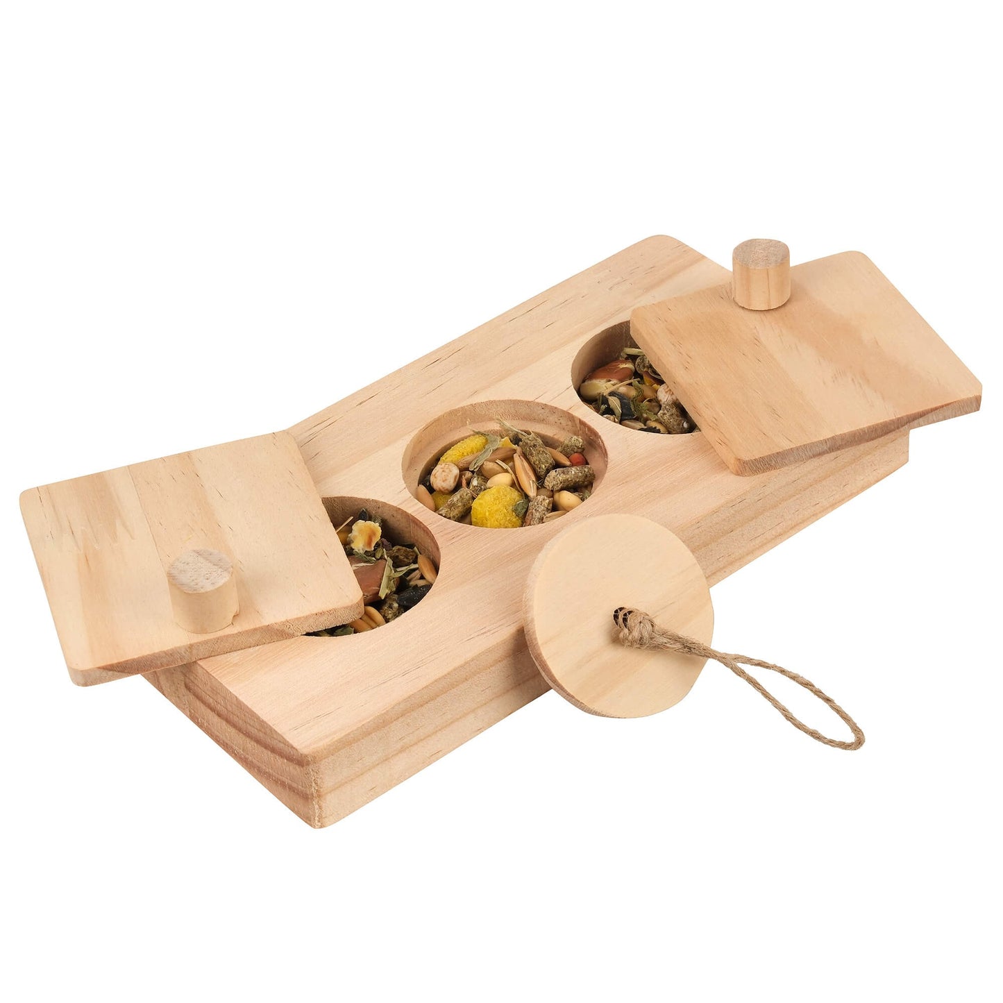 Lexi & Me Small Animal Slide & Pull Wooden Snack Puzzle