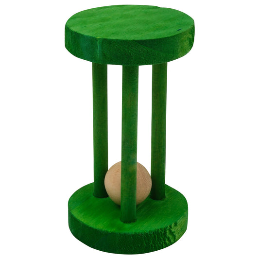 Lexi & Me Small Animal Wooden Rolling Barrel Toy Green