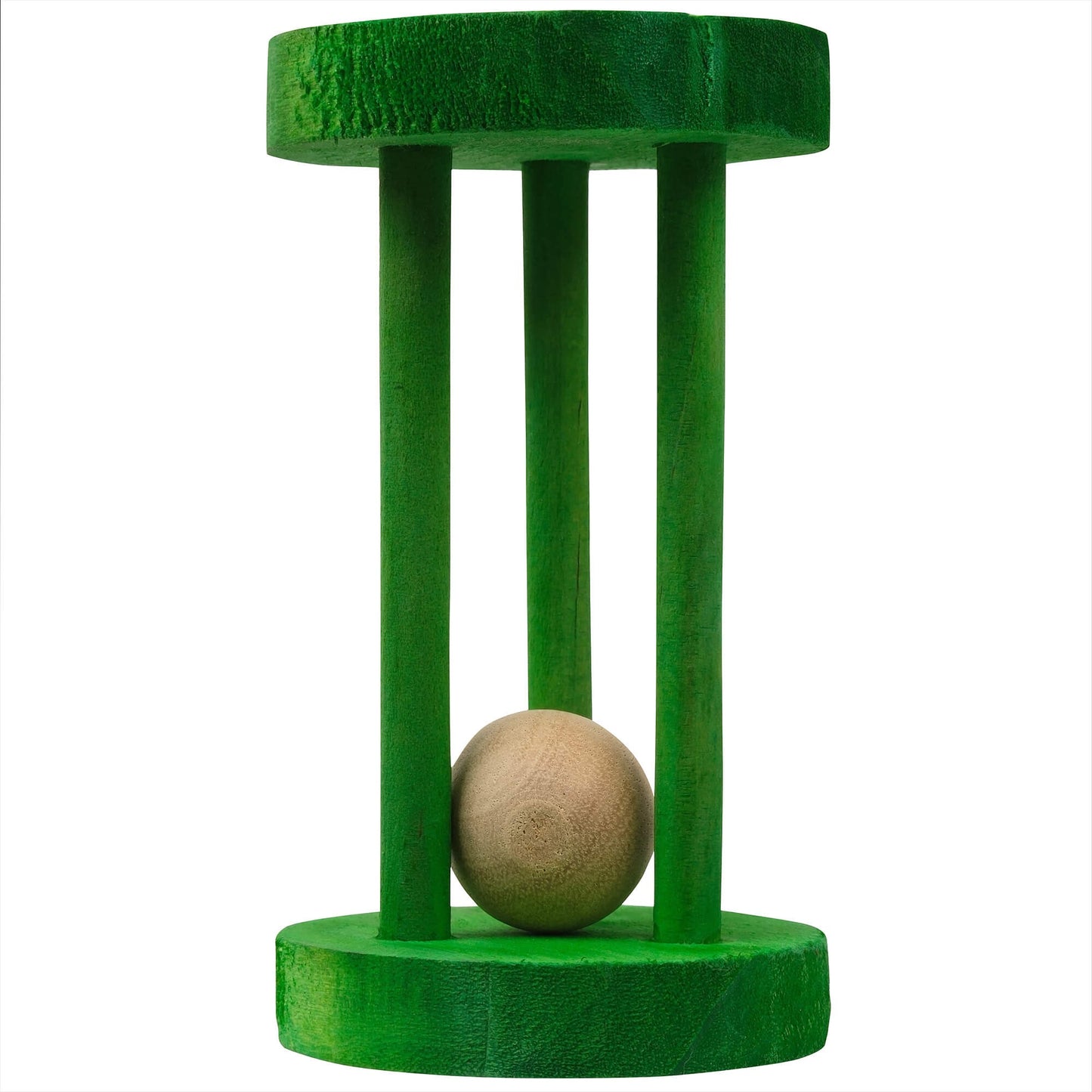 Lexi & Me Small Animal Wooden Rolling Barrel Toy Green