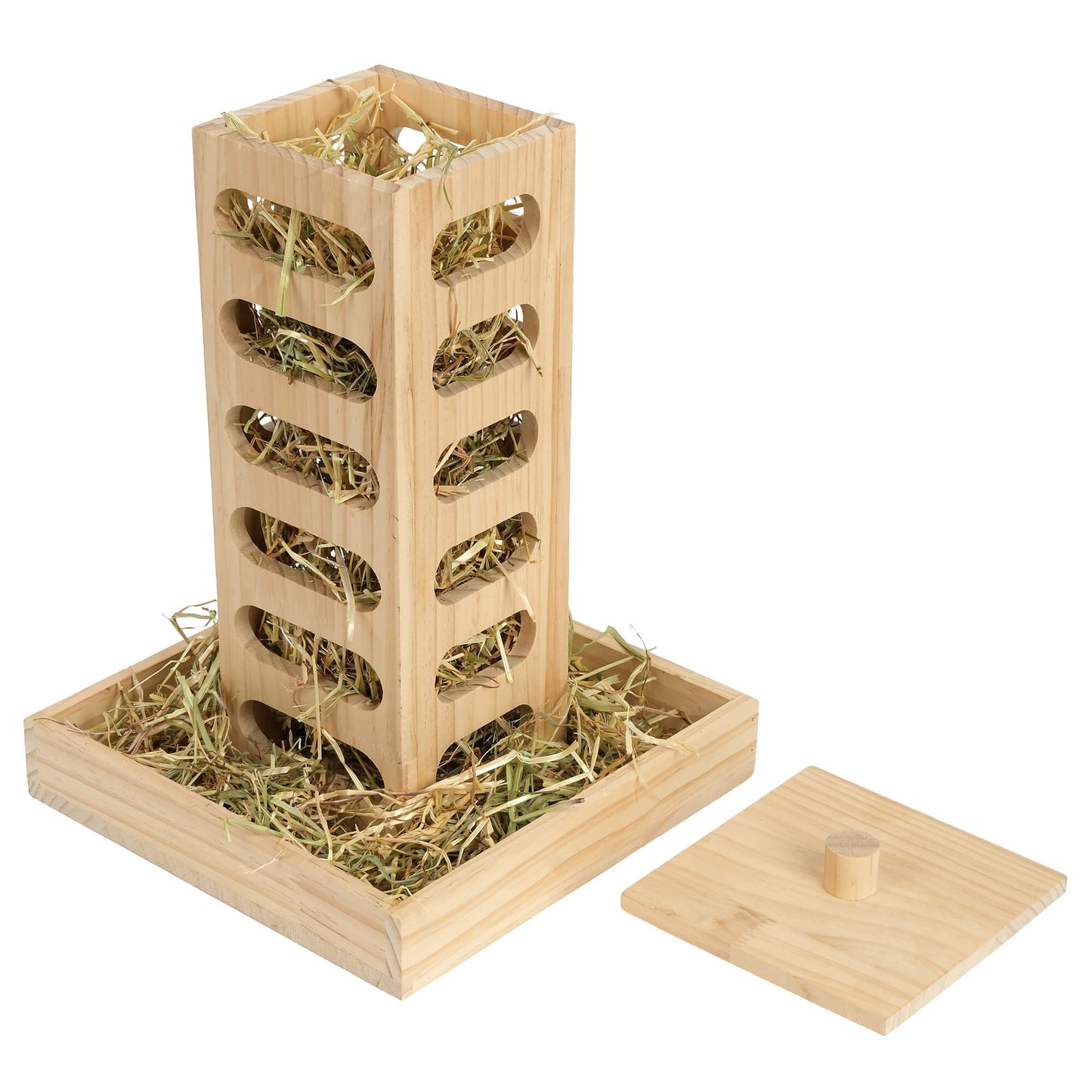 Lexi & Me Small Animal Wooden Hay Feeder Tower