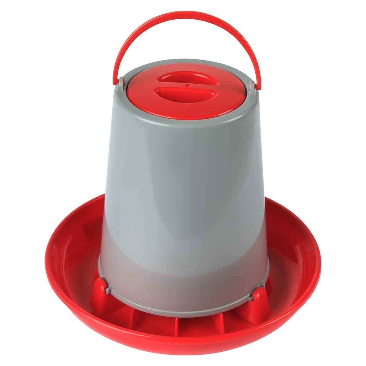 Lexi & Me Red & Grey Poultry Feeder