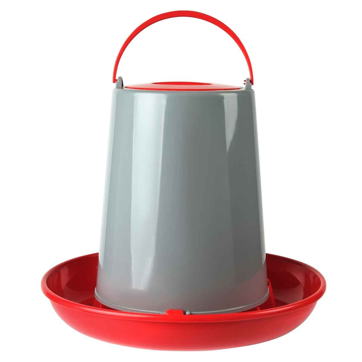Lexi & Me Red & Grey Poultry Feeder