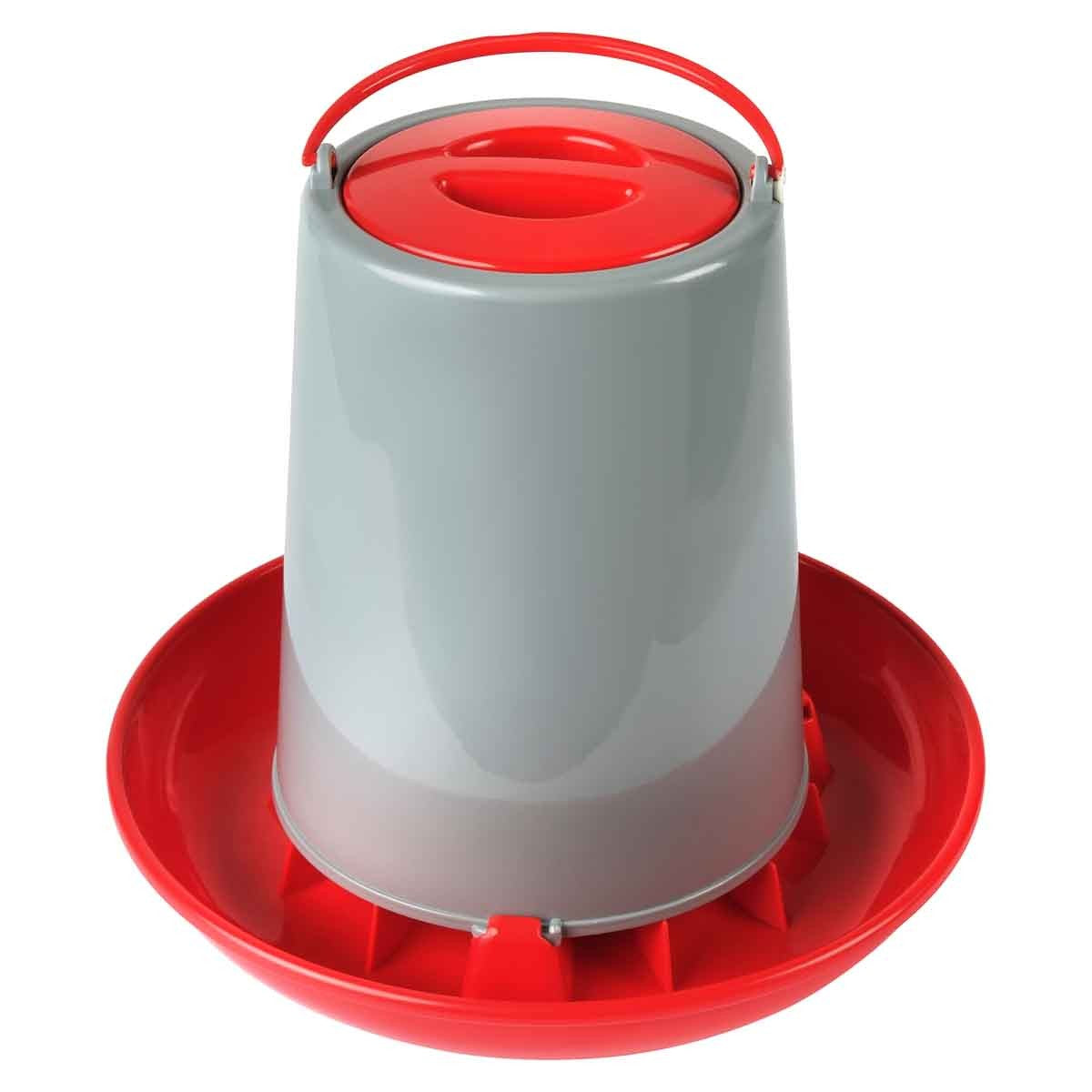Lexi & Me Red & Grey Poultry Feeder