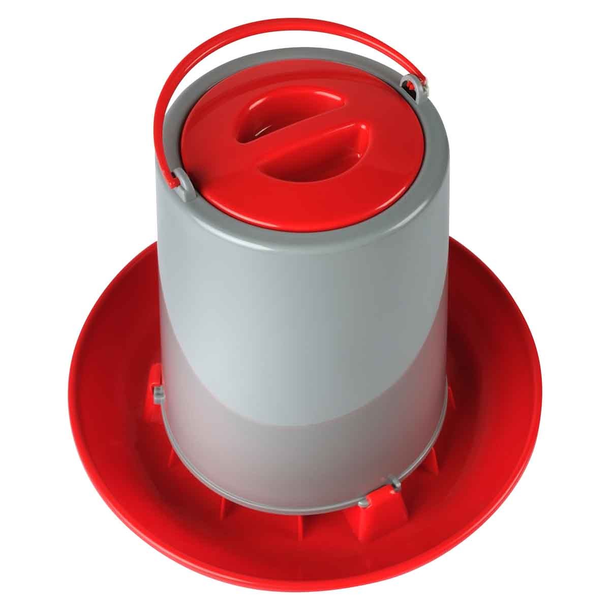 Lexi & Me Red & Grey Poultry Feeder