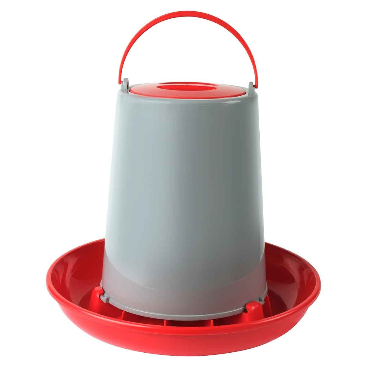 Lexi & Me Red & Grey Poultry Feeder