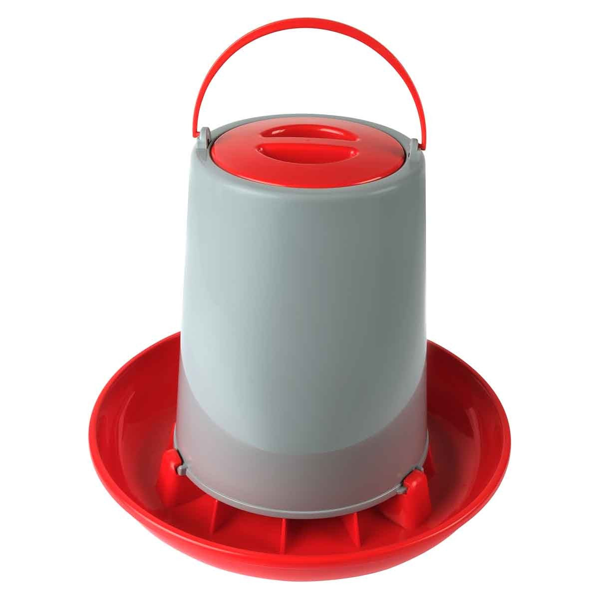 Lexi & Me Red & Grey Poultry Feeder