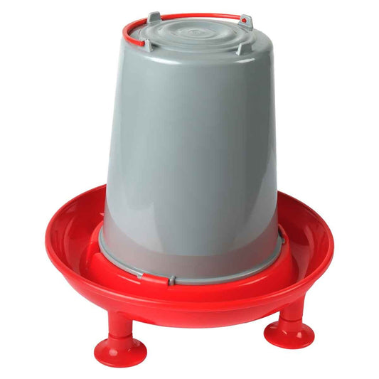 Lexi & Me Red & Grey Poultry Waterer