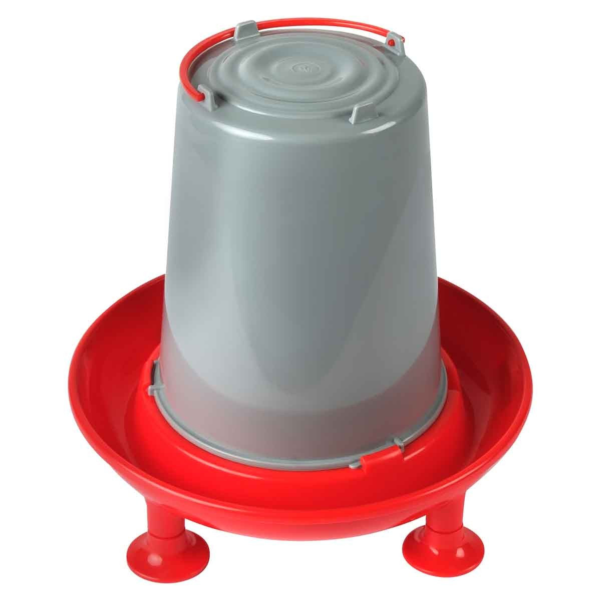 Lexi & Me Red & Grey Poultry Waterer