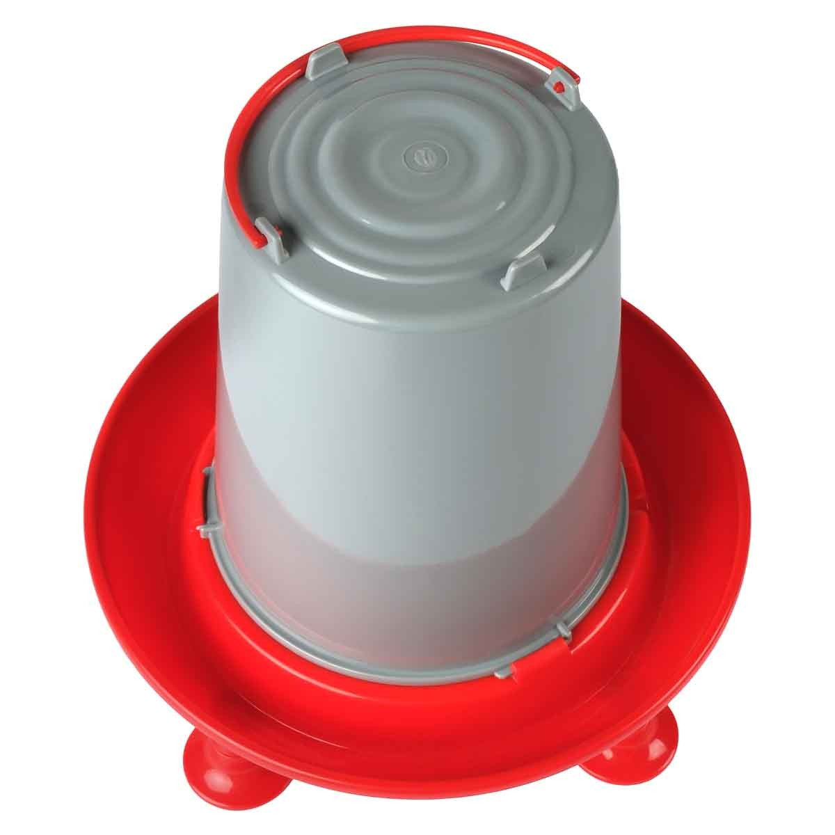 Lexi & Me Red & Grey Poultry Waterer