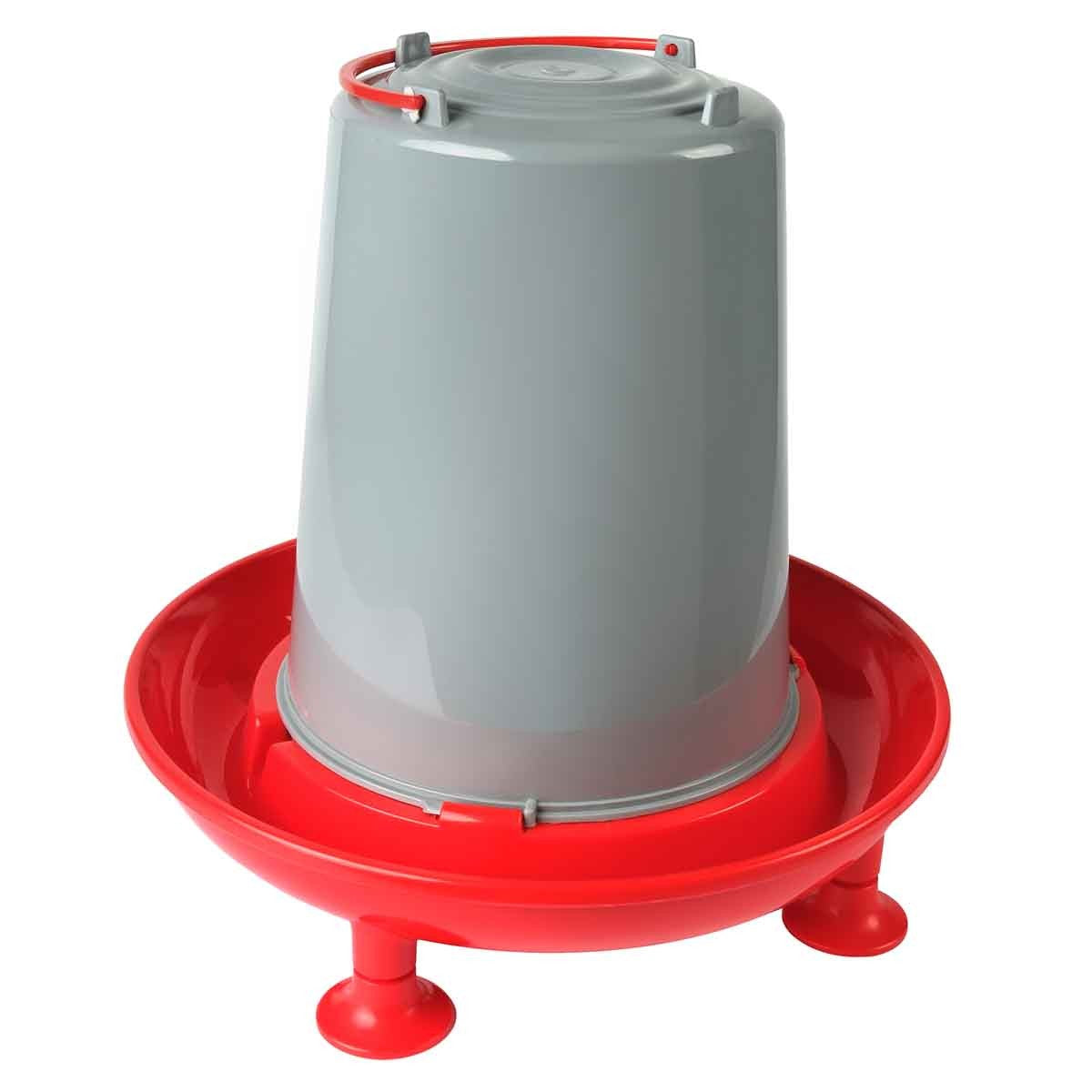 Lexi & Me Red & Grey Poultry Waterer
