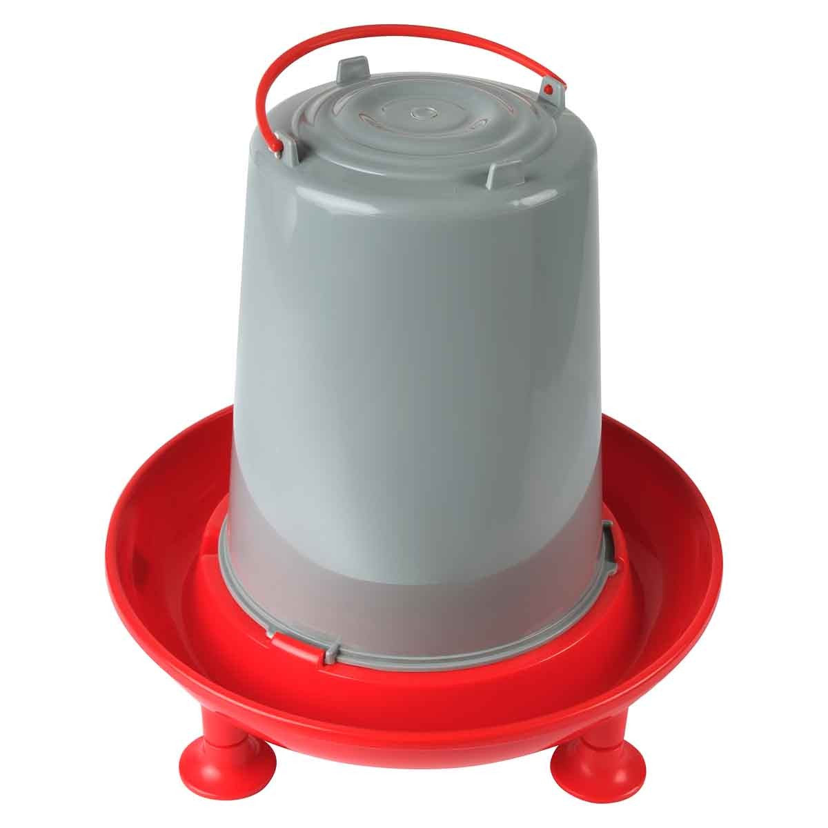 Lexi & Me Red & Grey Poultry Waterer