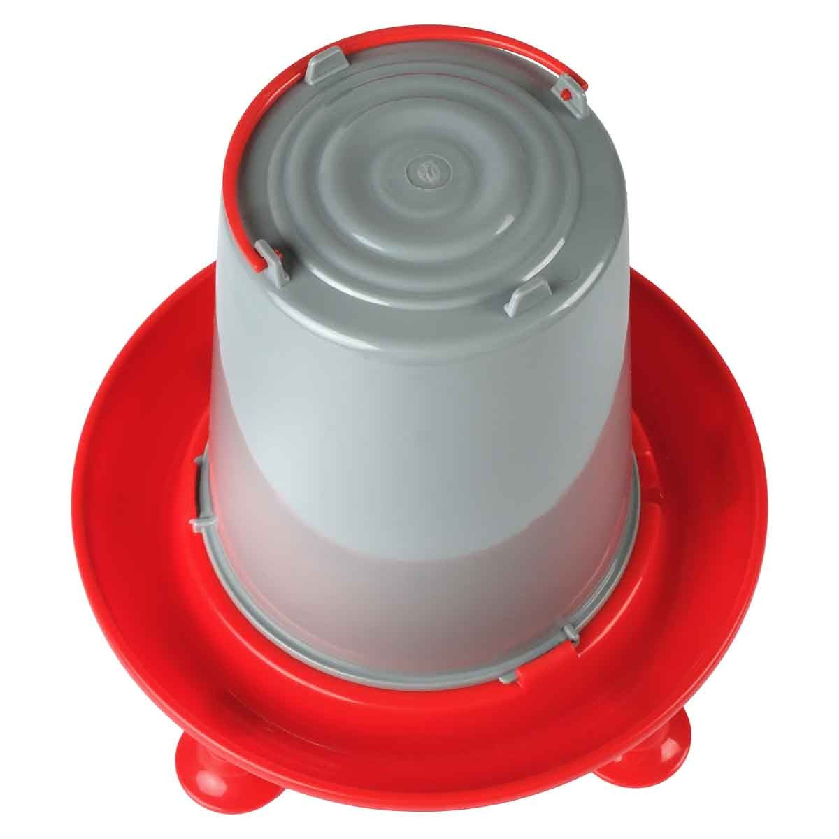 Lexi & Me Red & Grey Poultry Waterer