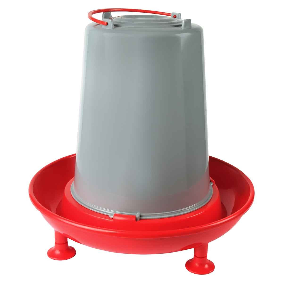 Lexi & Me Red & Grey Poultry Waterer