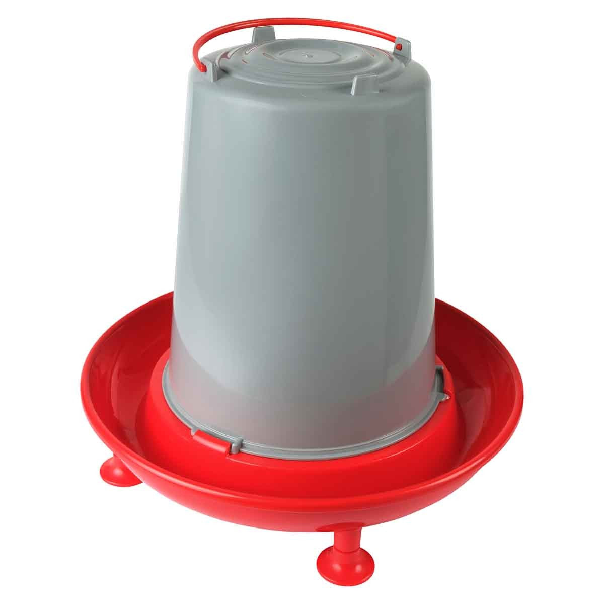 Lexi & Me Red & Grey Poultry Waterer