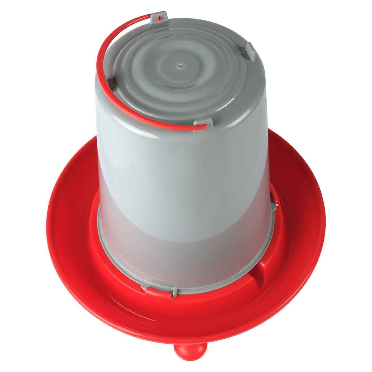 Lexi & Me Red & Grey Poultry Waterer